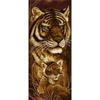 Схема для вышивки бисером "Мамина любовь Тигры" (Схема или набор)